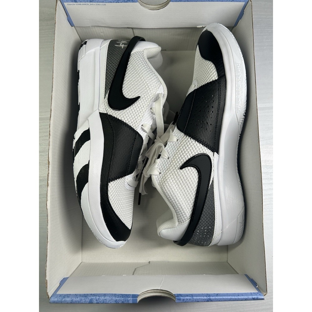 Nike Ja‎ 1 Scratch 2.0 White Black - Size 10 - FQ4796 101 - New/No Lid - Picture 2 of 5